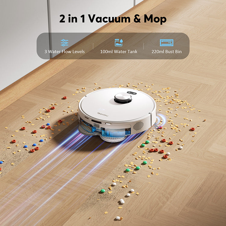 TEENDOW High end D60S Ultra Self-cleaning Robot Vacuum Cleaner