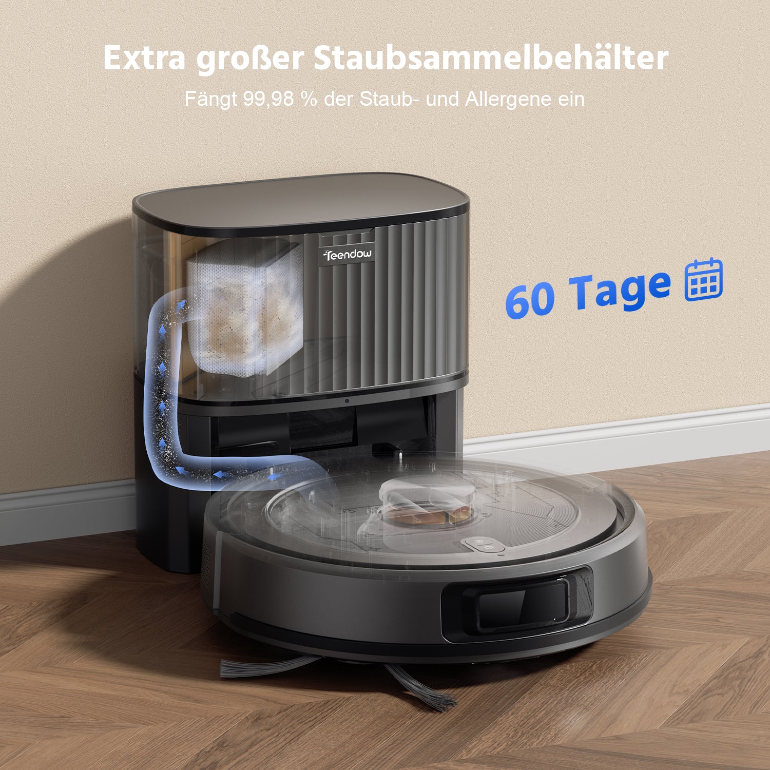 Teendow D10S MAX Self-Emptying Robot Vacuum Cleaner