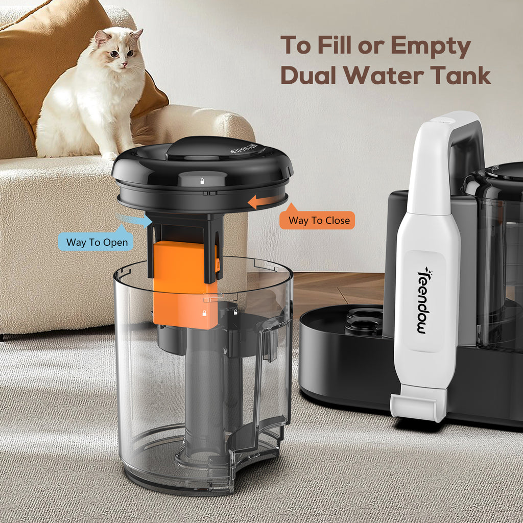Teendow C5 Steam Cleaner Portable Wet and Dry Household Upholstery Fabric Sofa Washing Spot Vacuum Carpet Cleaner