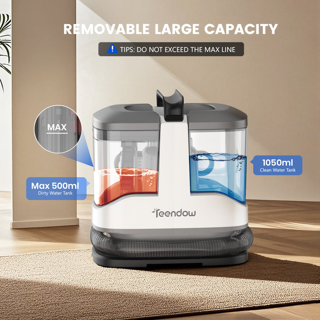 Teendow C3 Portable Carpet Cleaner Self-cleaning Rug Doctor Spot Cleaner