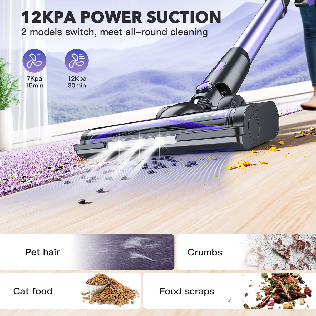 V07 Rechargeable 10000pa 3-1 Handheld Cordless Vacuum Cleaner