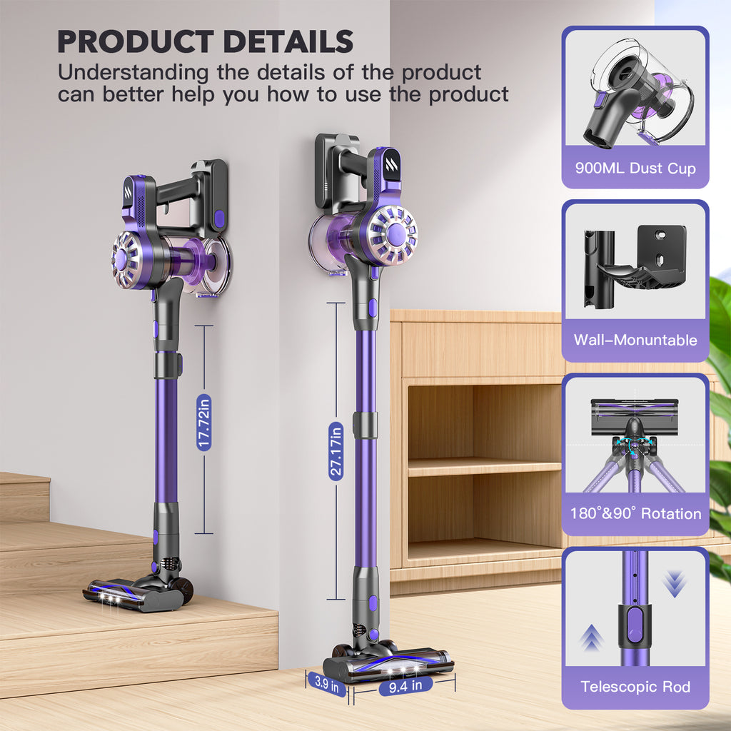 V07 Rechargeable 10000pa 3-1 Handheld Cordless Vacuum Cleaner