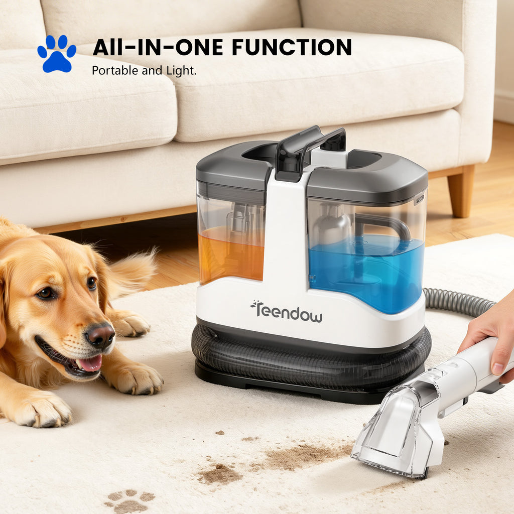 Teendow C3 Portable Carpet Cleaner Self-cleaning Rug Doctor Spot Cleaner