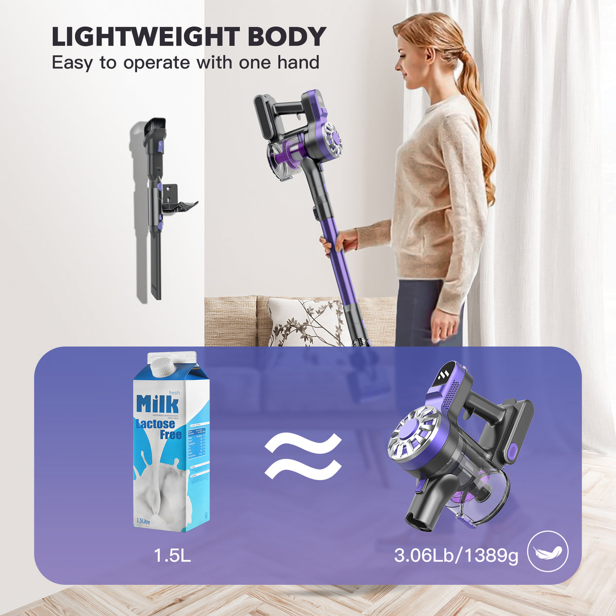 V07 Rechargeable 10000pa 3-1 Handheld Cordless Vacuum Cleaner