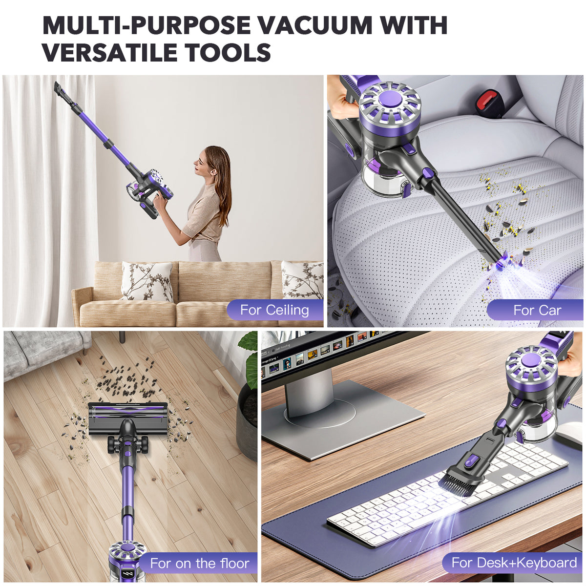 V07 Rechargeable 10000pa 3-1 Handheld Cordless Vacuum Cleaner