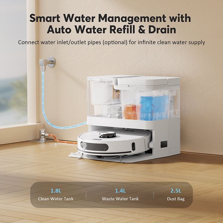 TEENDOW High end D60S Ultra Self-cleaning Robot Vacuum Cleaner
