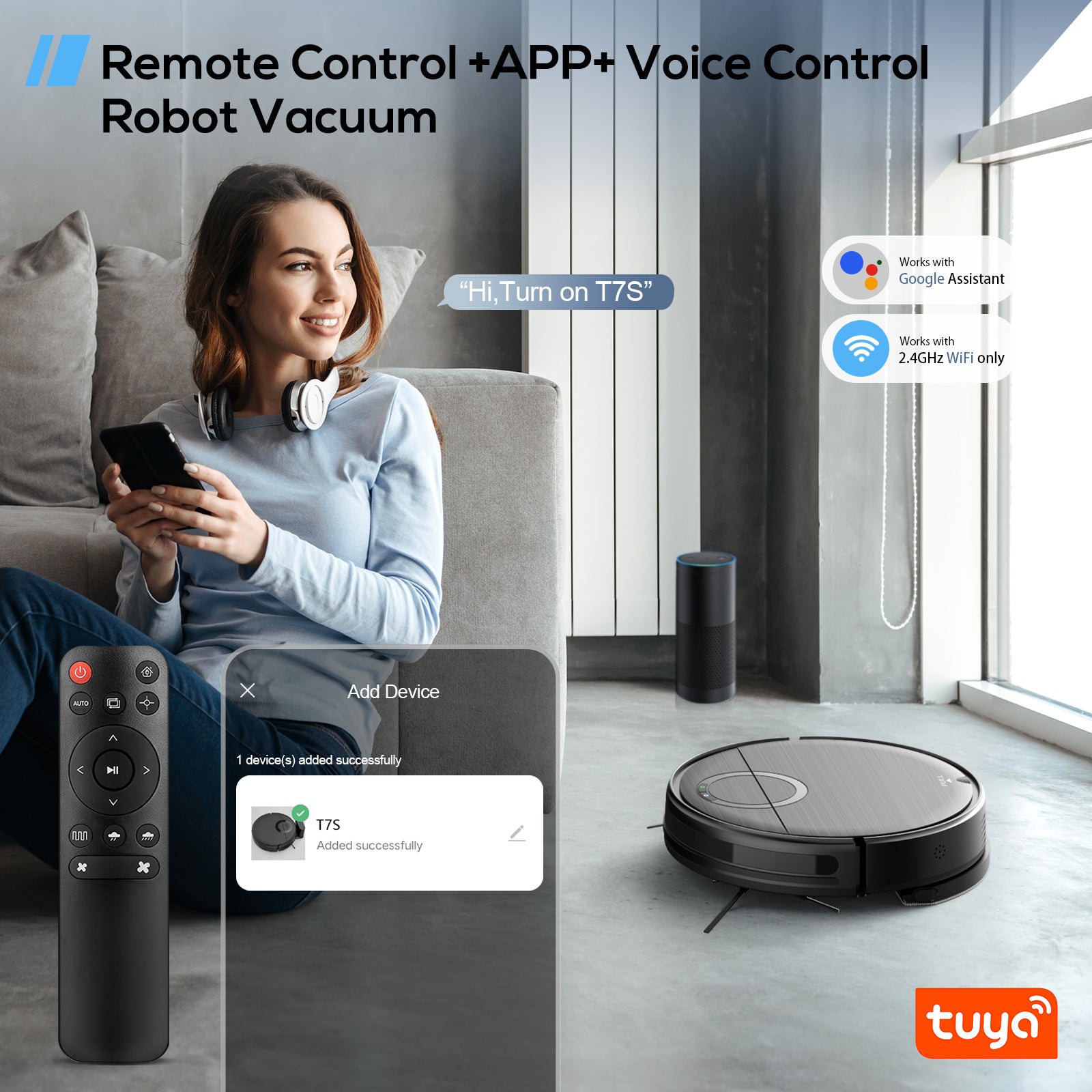 Teendow T7S Intelligent Self Cleaning Random Robot Vacuum Cleaner