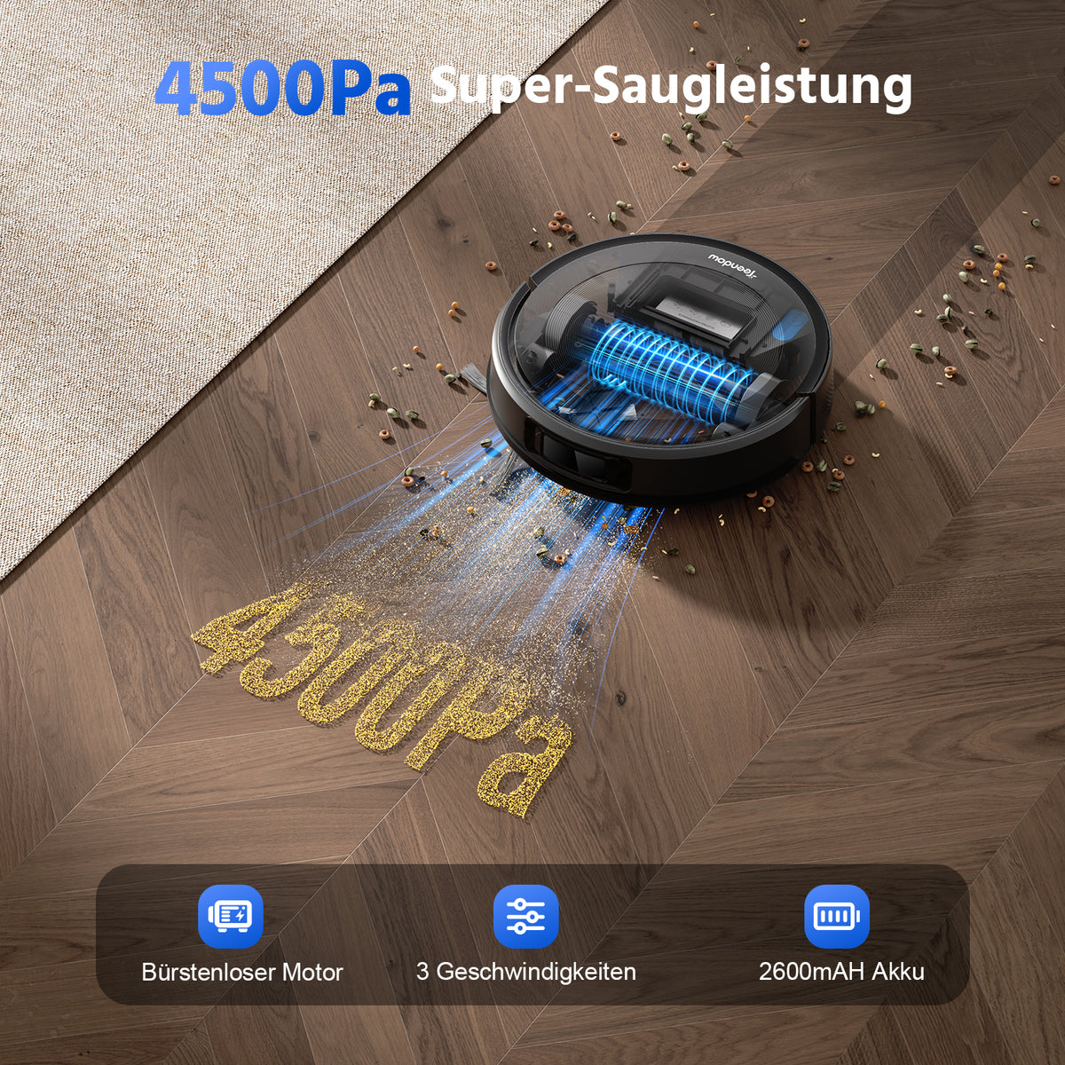 Teendow D10S MAX Self-Emptying Robot Vacuum Cleaner