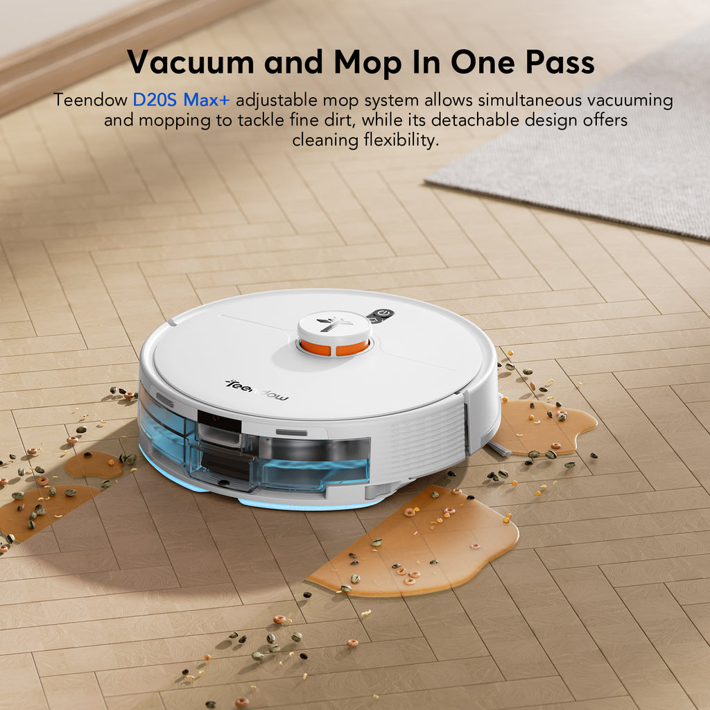 Teendow D20S MAX New Multifunctional 6000pa LDS Robotic Vacuum Cleaner with Pet Grooming Vacuum Kit