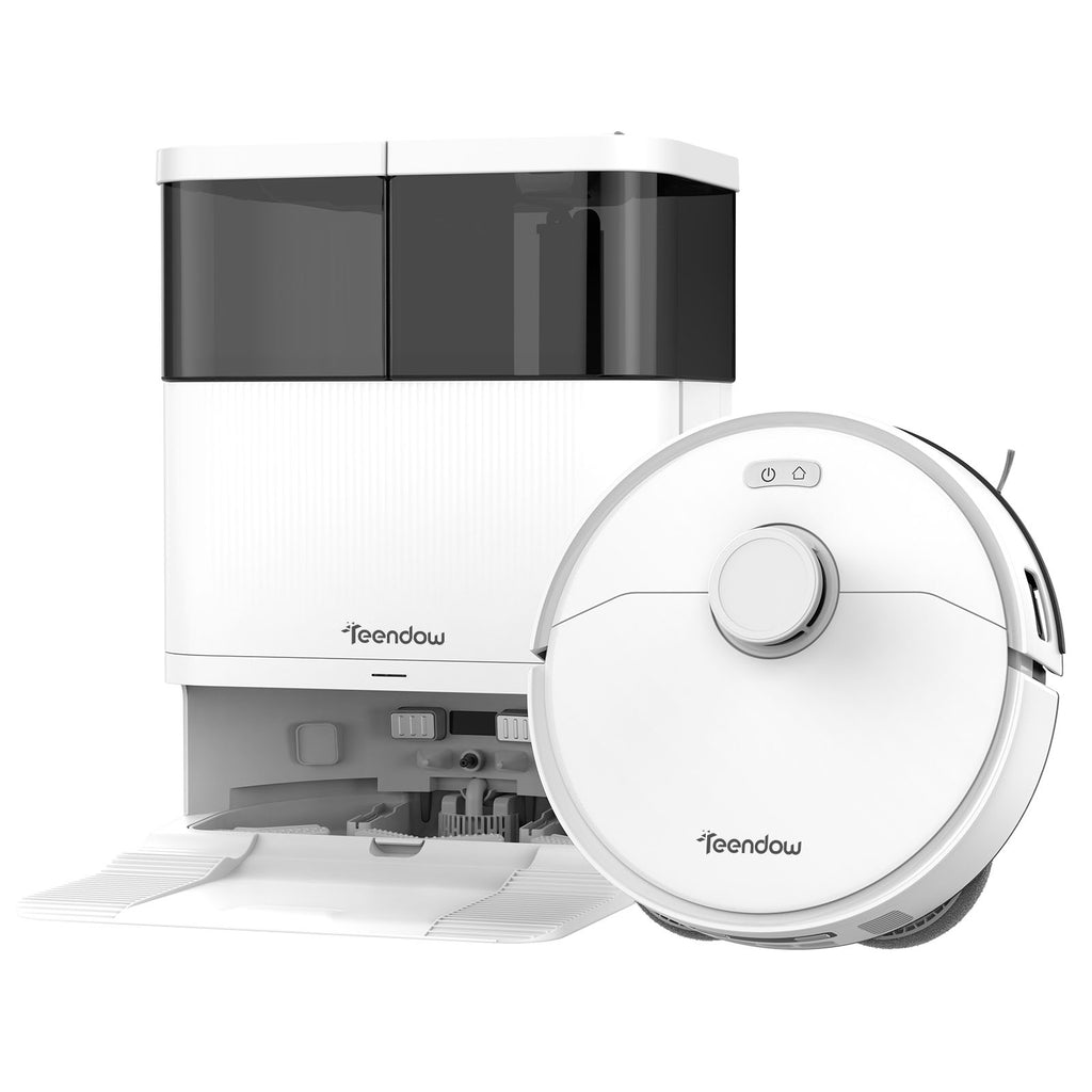 Teendow D63S Ultra 10000pa Automatic Hot Air Drying Robot Vacuum Cleaner