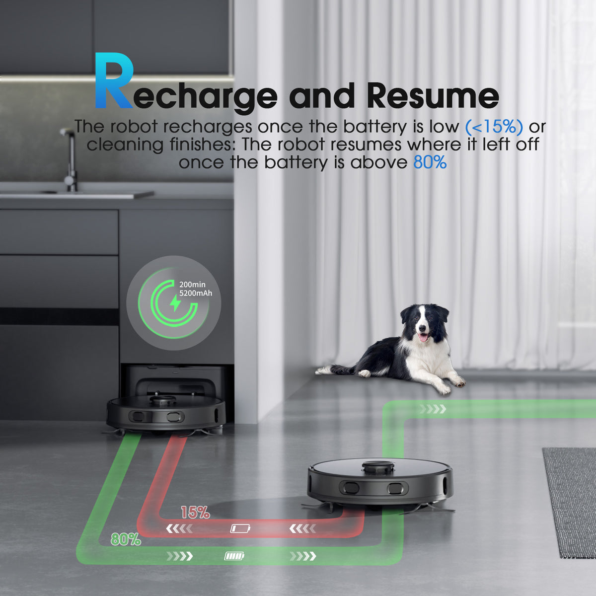 Teendow D60S Max 6000Pa Robot Sweeping Robot Vacuum Cleaner