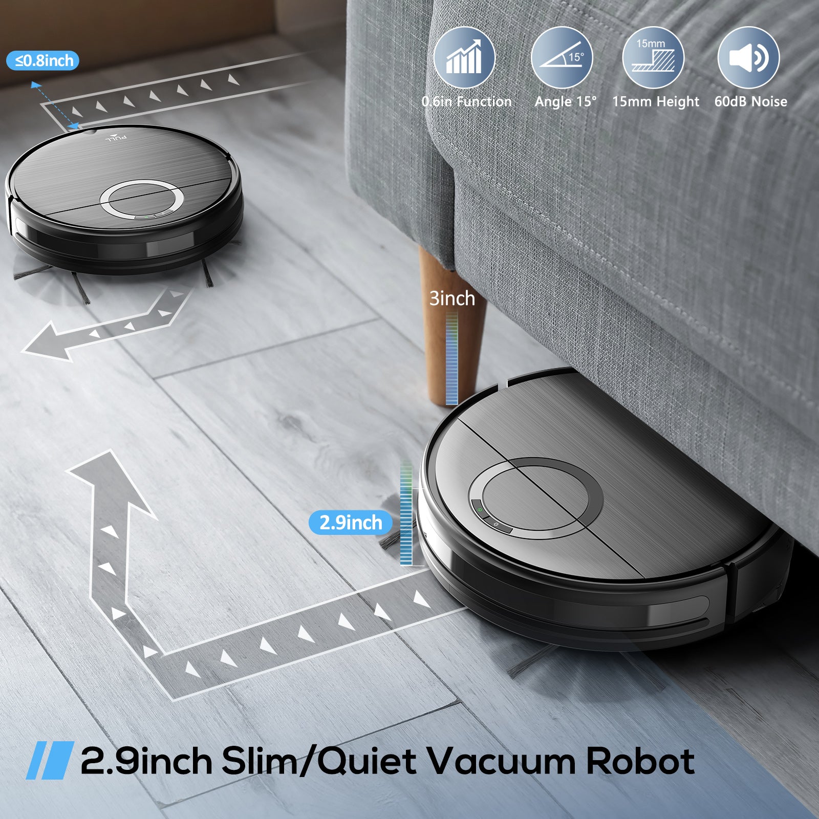 Teendow T7S Intelligent Self Cleaning Random Robot Vacuum Cleaner