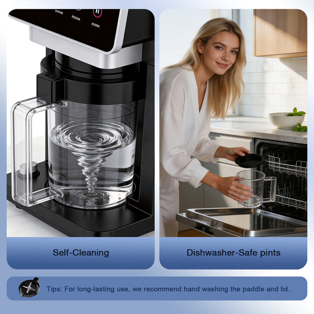 Teendow KF-2501 8 in 1 Automatic Home Electric Yogurt Shake Squeeze Ice Cream Maker