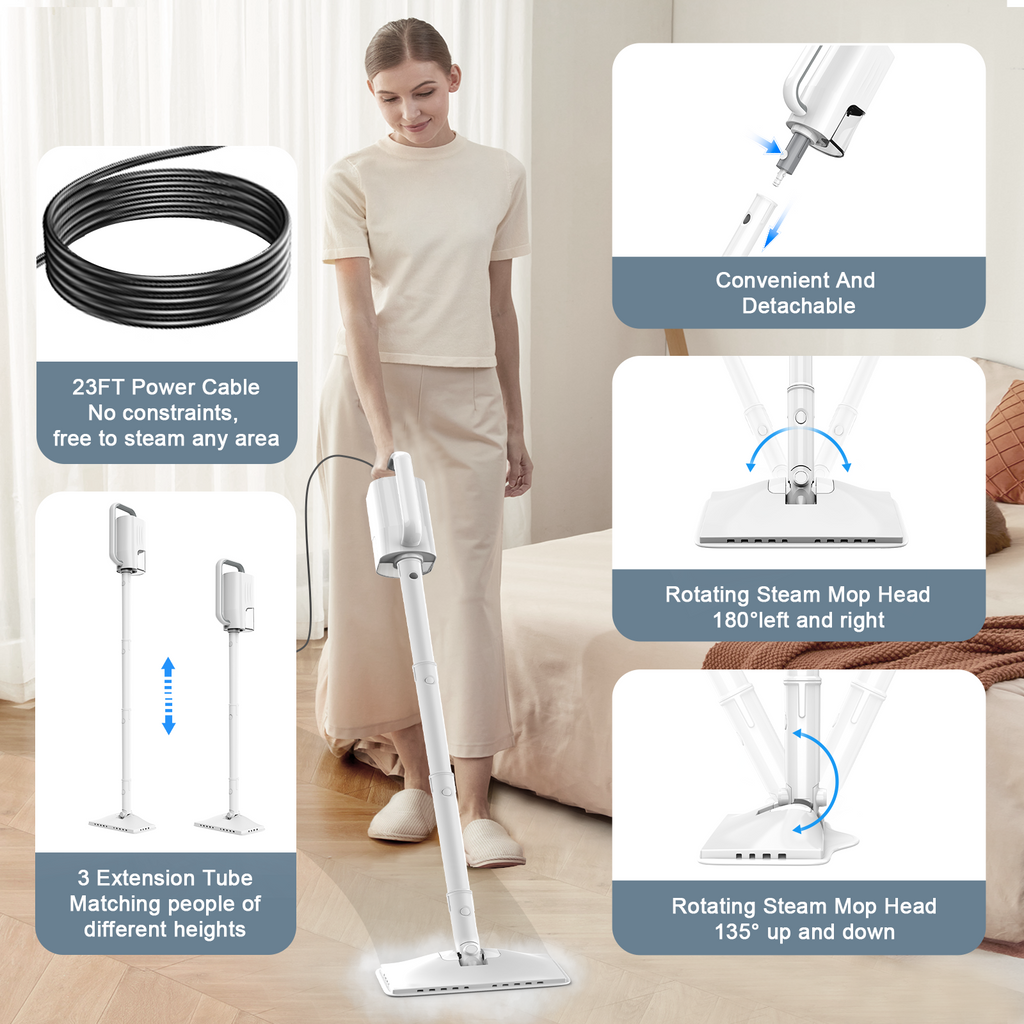 Teendow SC-05 Multi-Purpose Handheld Steam Cleaner Mop
