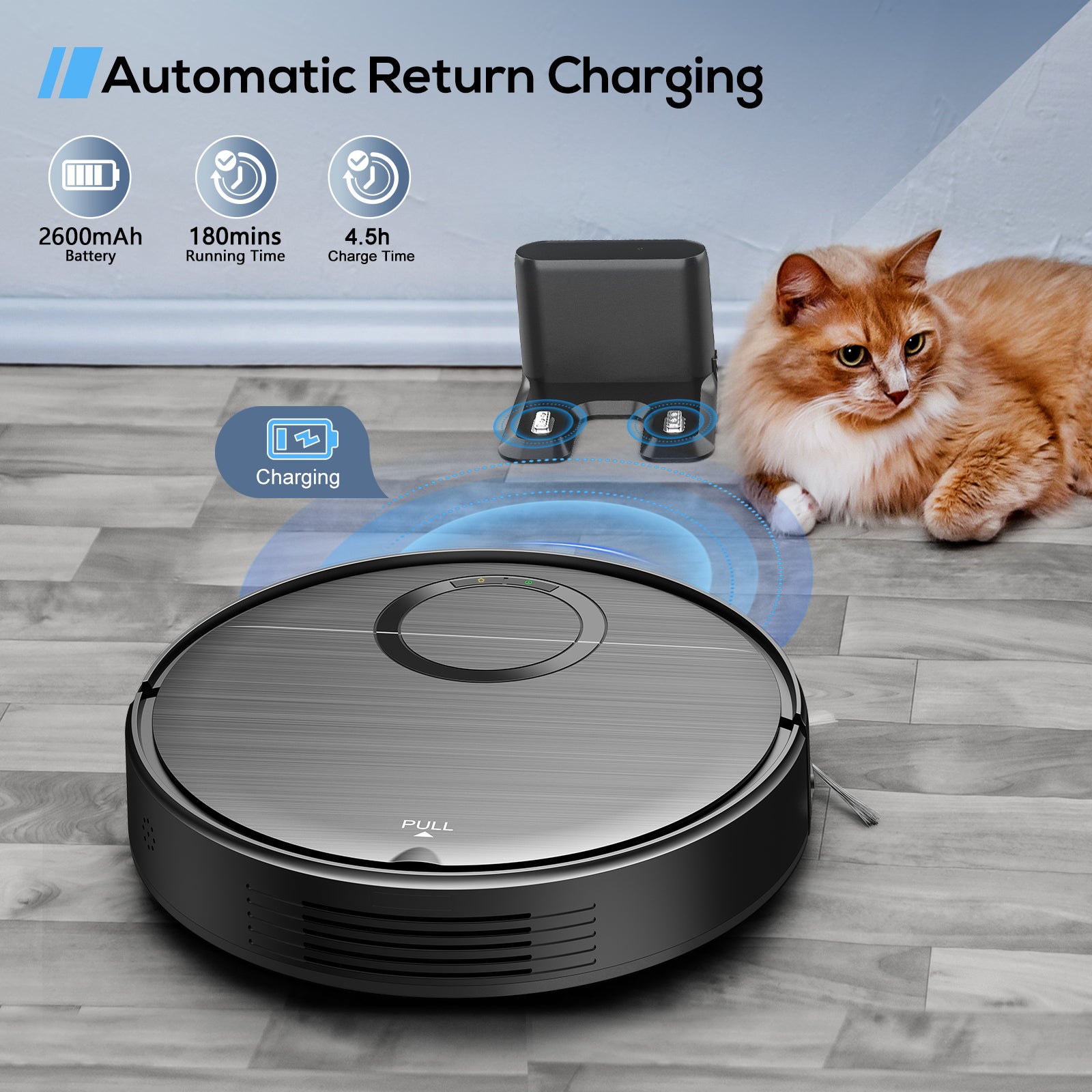 Teendow T7S Intelligent Self Cleaning Random Robot Vacuum Cleaner