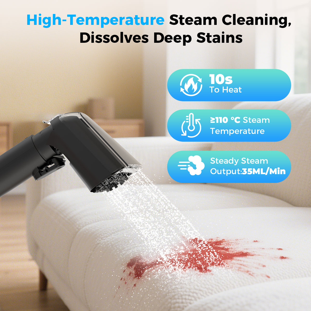 Teendow C6 MAX Multi-Functional Portable Household Carpet Steam Spot Cleaner For Sofa and Carpet