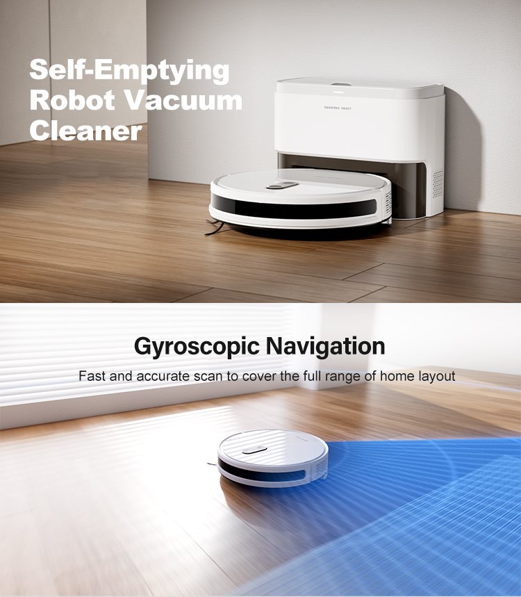 E13S MAX Self-Emptying Multifunctional Automatic Cleaning Mopping Smart Robot Vacuum Cleaner