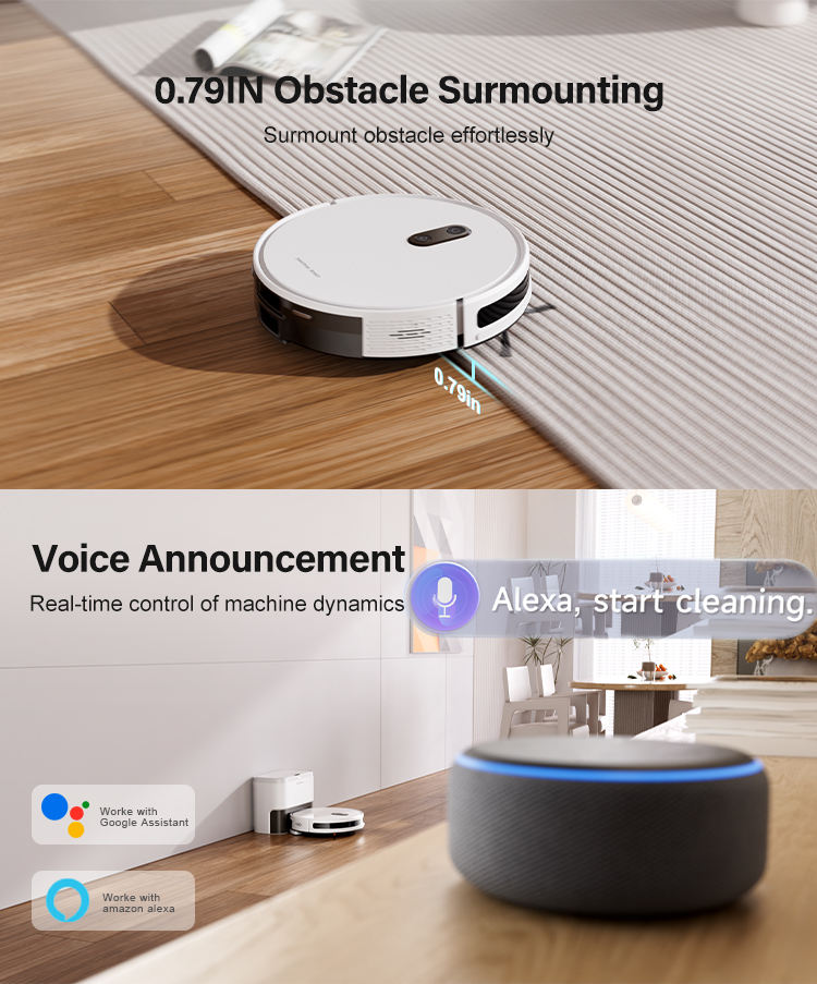E13S MAX Self-Emptying Multifunctional Automatic Cleaning Mopping Smart Robot Vacuum Cleaner