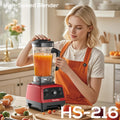 Professional 1800W High Speed Blender HS-216 Commercial Smoothie Maker 2L 68oz BPA-Free Food Processor Heavy Duty Multi-functional Mixer