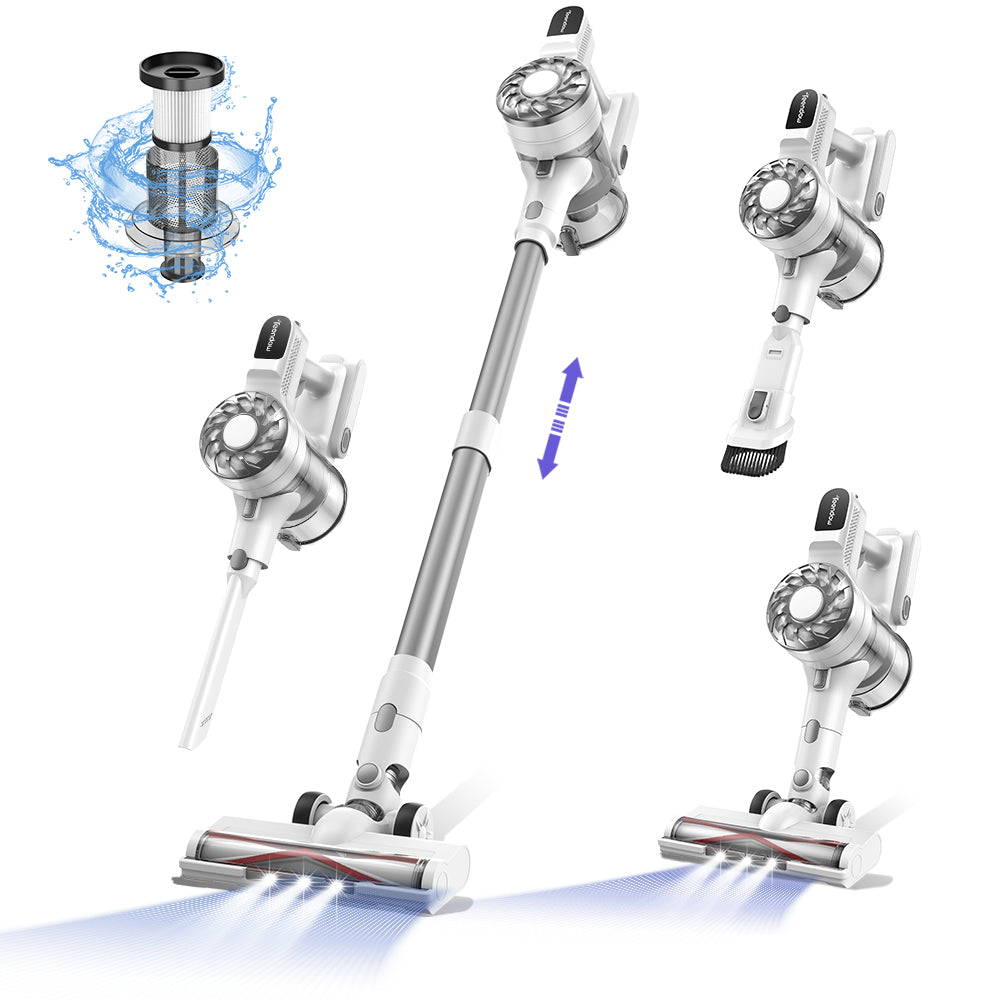 Teendow V08 PRO 20Kpa Strong Suction 3 in 1 Portable Standing Handheld Cordless Vacuum Cleaner