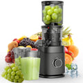 Teendow HH-MN05 Juicer Machines, 150W Cold Press Juicer with Wide Chute, Slow Masticating Juicers, High Juice Yield for Leafy Greens, Fruits & Vegetables, Easy to Clean